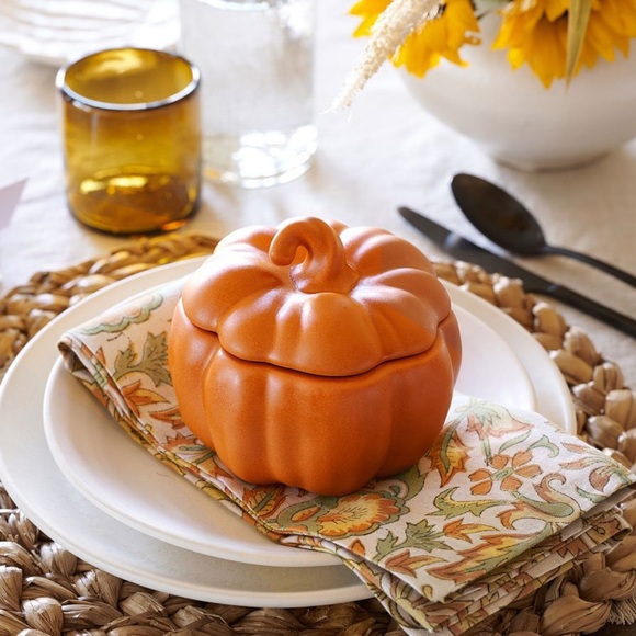 Anthropologie Other - Pottery Barn Glazed Stoneware Pumpkin Bowl Soup Dish New With Tag